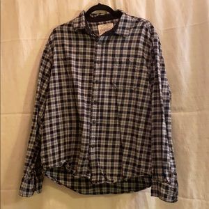 Long Sleeve Grey & Black Flannel by Aeropostale